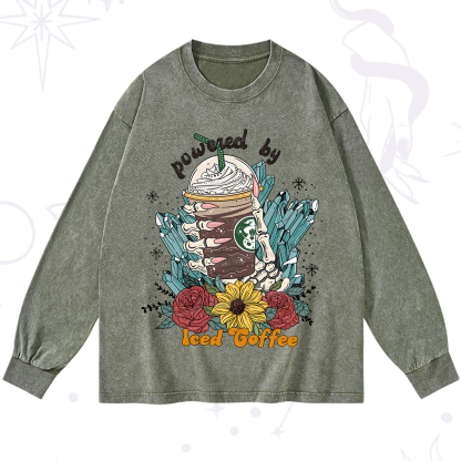 Purplehecate Powered By Ice Coffee Washed Long Sleeve Shirt