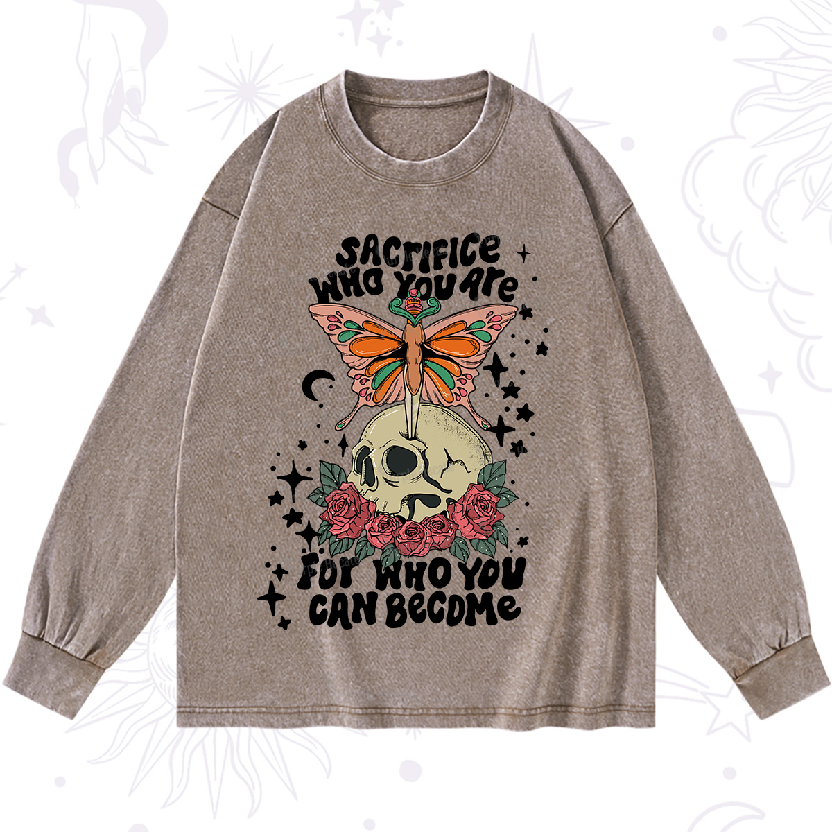 Purplehecate For Who You Can Become Washed Long Sleeve Shirt