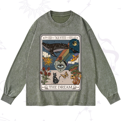 Purplehecate The Dream Tarot Washed Long Sleeve Shirt