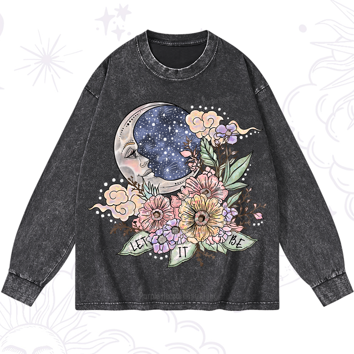 Purplehecate Let It Be Washed Long Sleeve Shirt