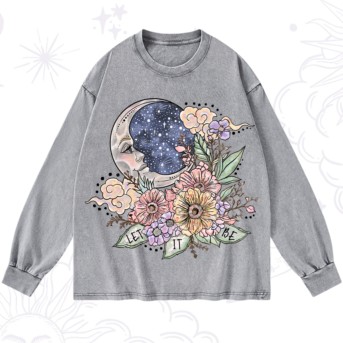 Purplehecate Let It Be Washed Long Sleeve Shirt
