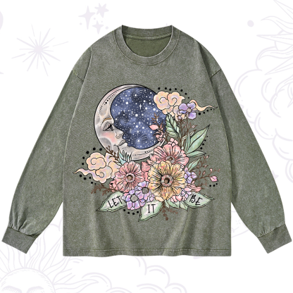 Purplehecate Let It Be Washed Long Sleeve Shirt