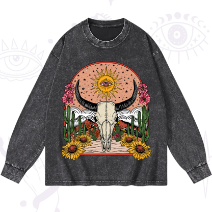 Purplehecate Desert Bloom Washed Long Sleeve Shirt