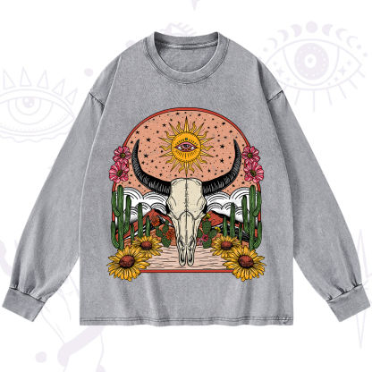 Purplehecate Desert Bloom Washed Long Sleeve Shirt