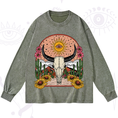 Purplehecate Desert Bloom Washed Long Sleeve Shirt