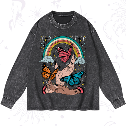 Purplehecate Metamorphoses Washed Long Sleeve Shirt