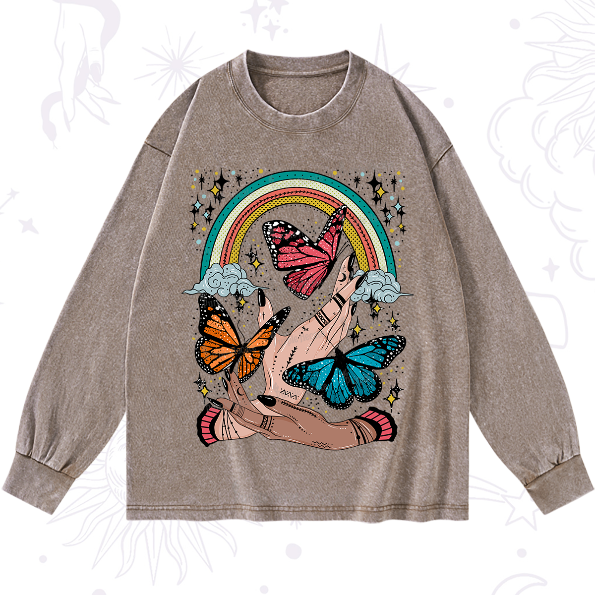 Purplehecate Metamorphoses Washed Long Sleeve Shirt