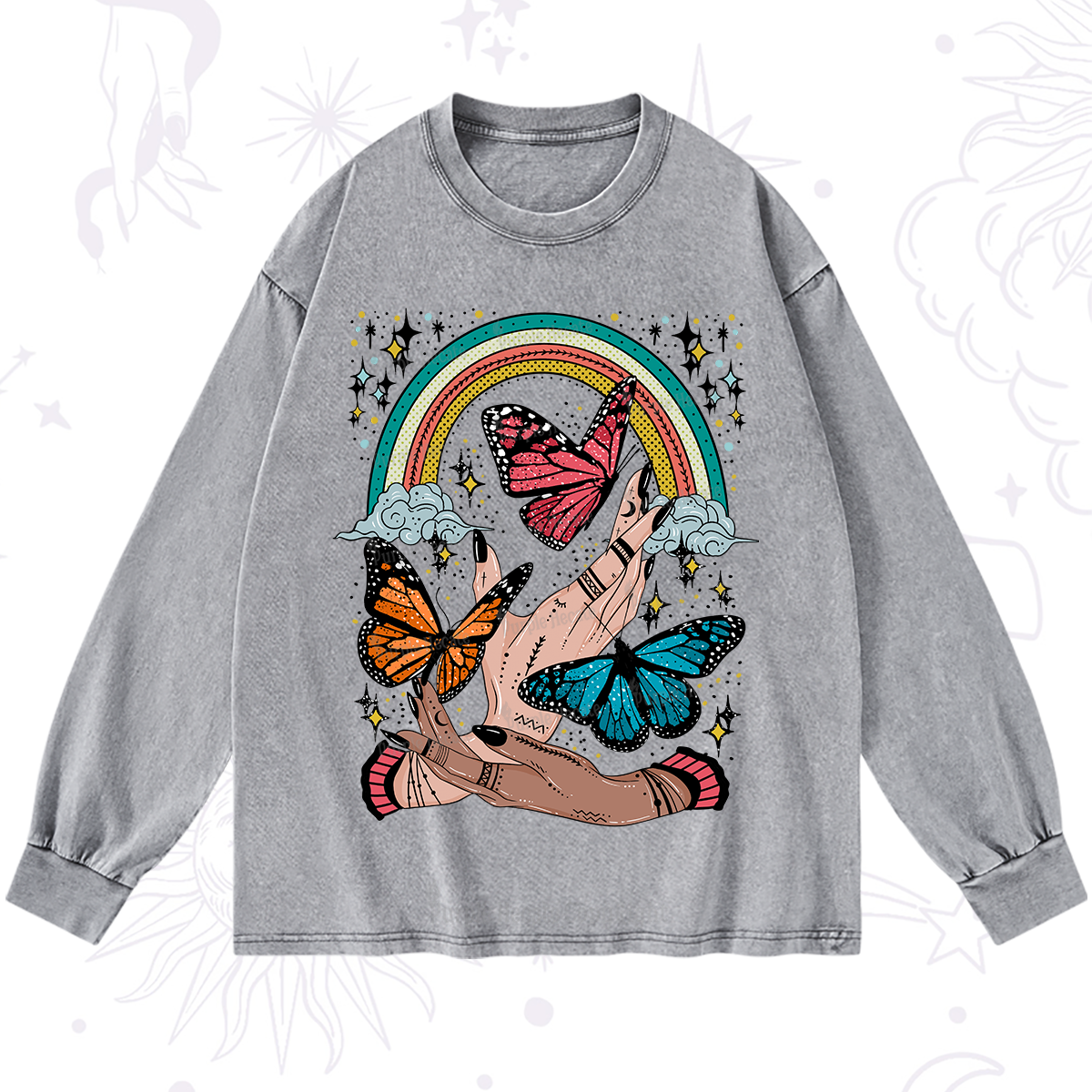 Purplehecate Metamorphoses Washed Long Sleeve Shirt