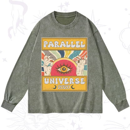 Purplehecate Parallel Universe Washed Long Sleeve Shirt