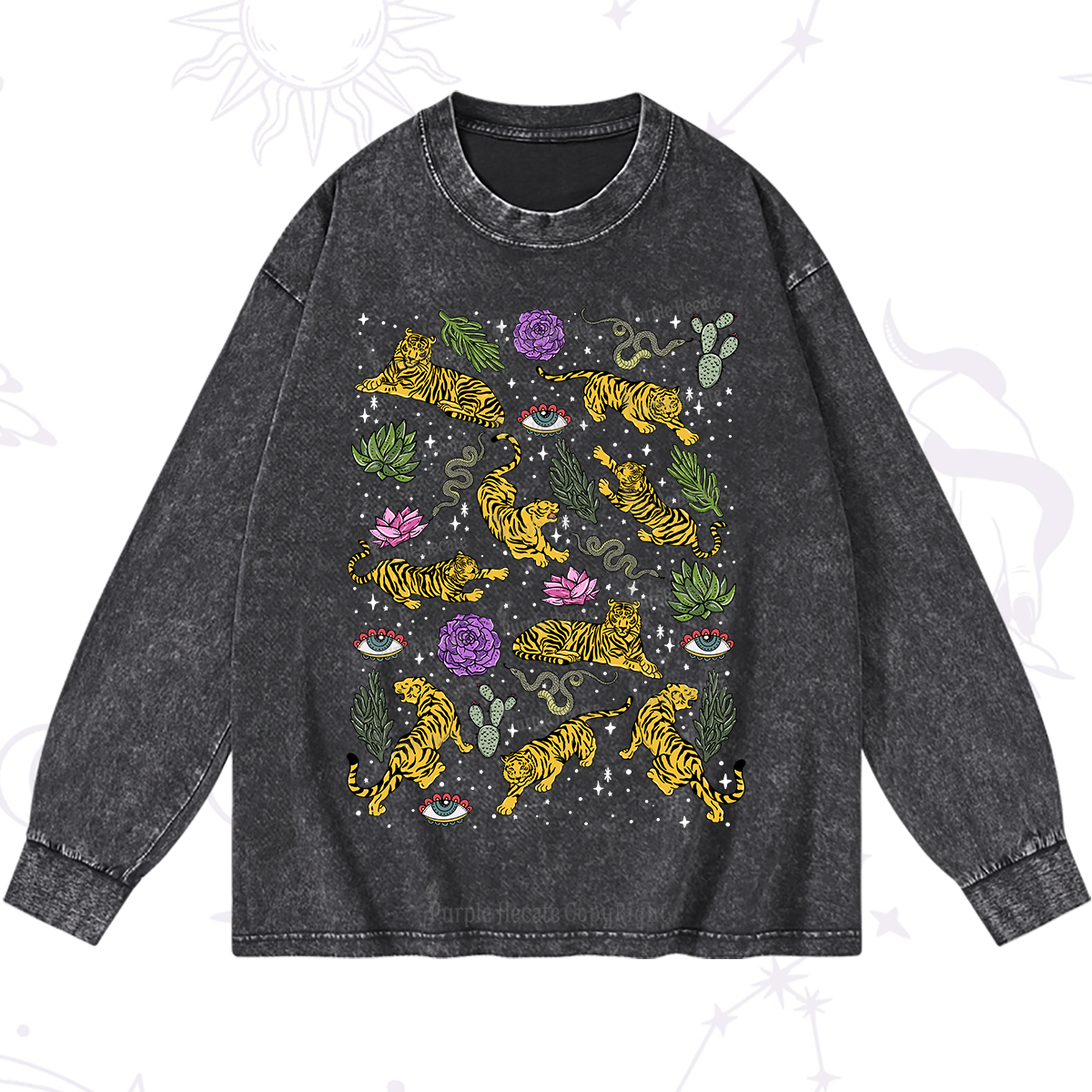 Purplehecate Desert Tiger Washed Long Sleeve Shirt