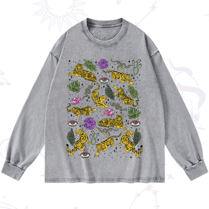 Purplehecate Desert Tiger Washed Long Sleeve Shirt