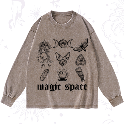 Purplehecate Magic Space Washed Long Sleeve Shirt