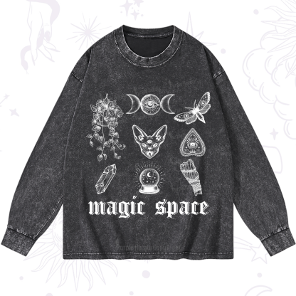 Purplehecate Magic Space Washed Long Sleeve Shirt