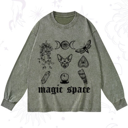 Purplehecate Magic Space Washed Long Sleeve Shirt