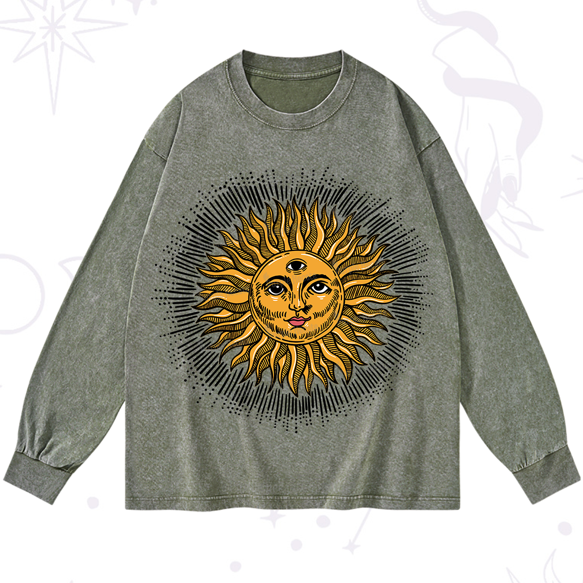 Purplehecate Sat Nam Washed Long Sleeve Shirt