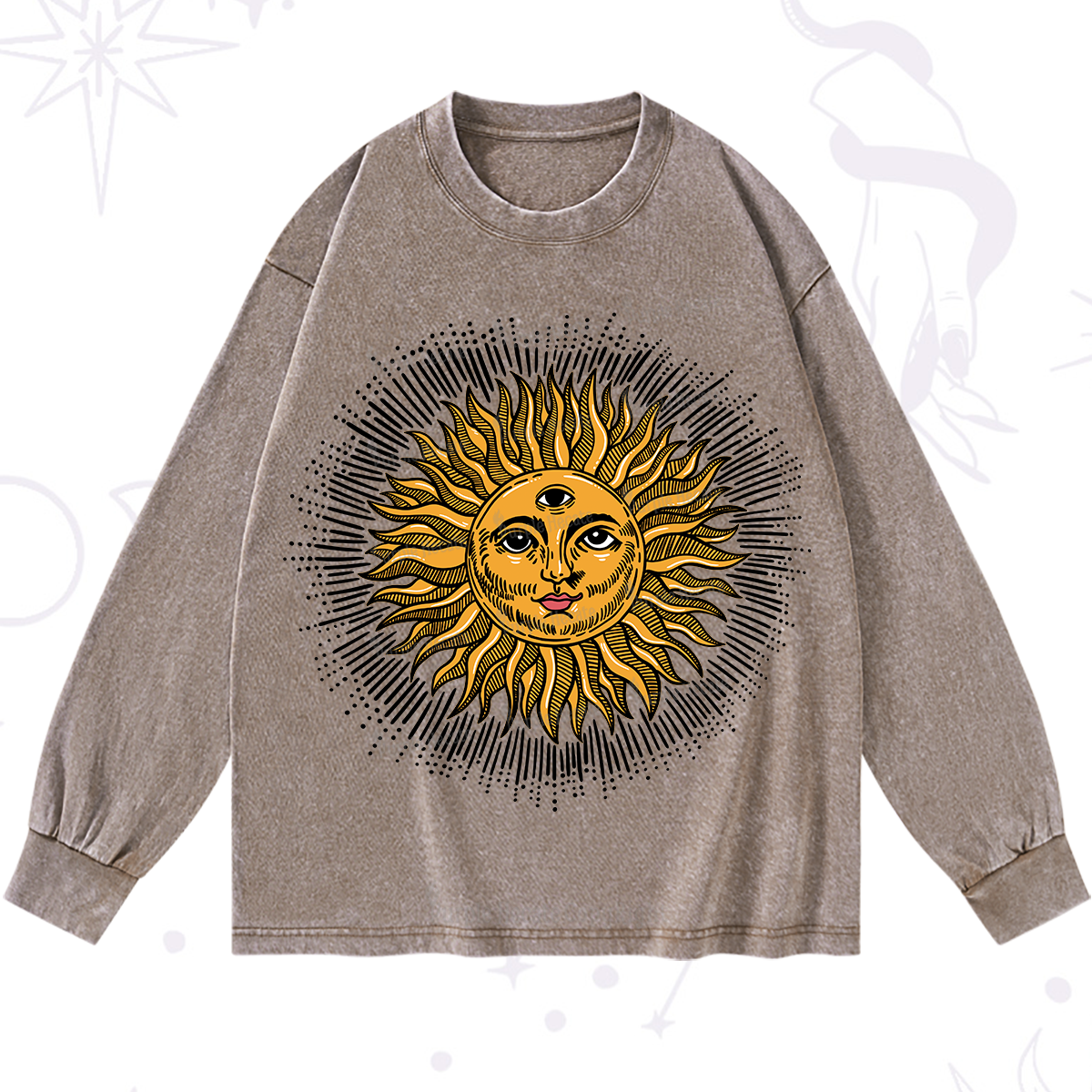 Purplehecate Sat Nam Washed Long Sleeve Shirt