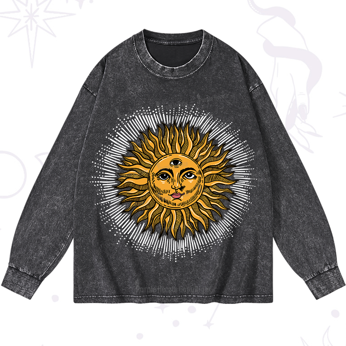 Purplehecate Sat Nam Washed Long Sleeve Shirt