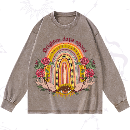 Purplehecate Brighten Days Ahead Washed Long Sleeve Shirt