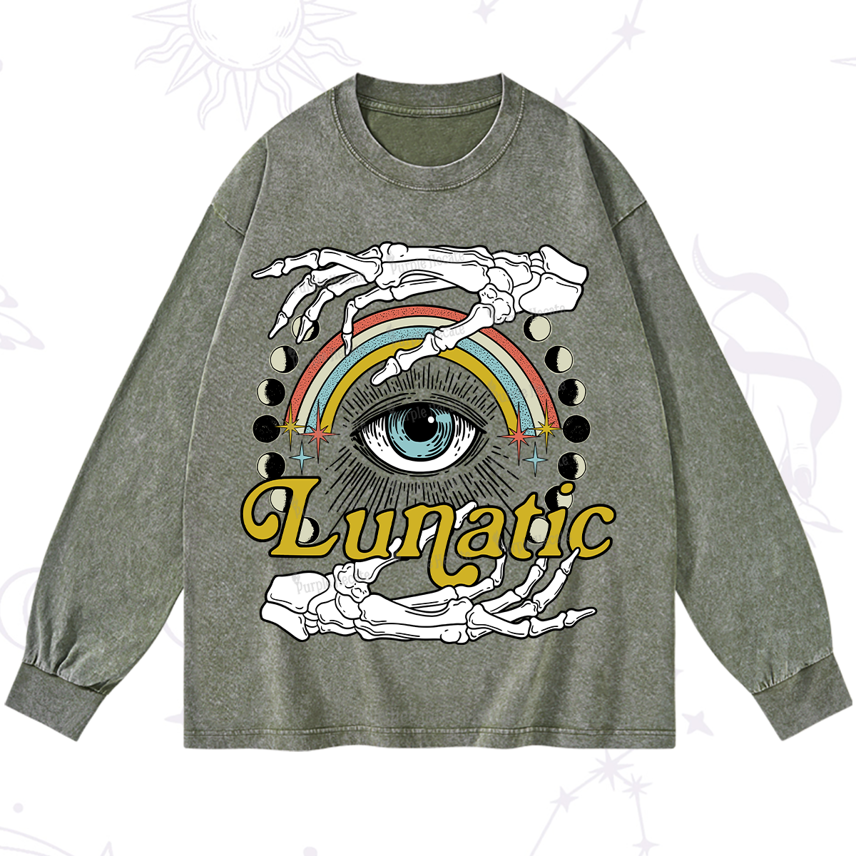 Purplehecate Lunatic Washed Long Sleeve Shirt