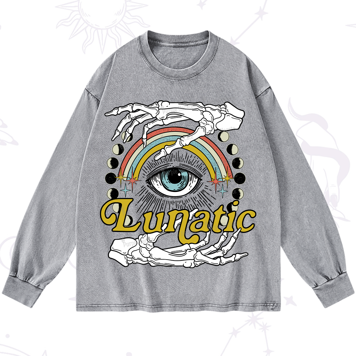Purplehecate Lunatic Washed Long Sleeve Shirt