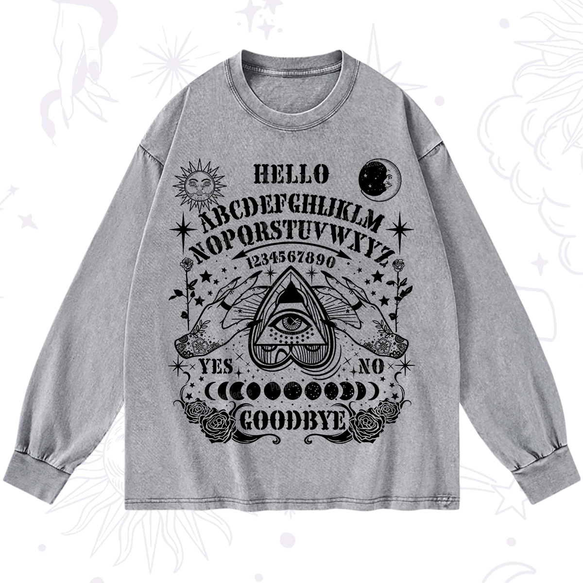 Purplehecate Hello Goodbye Washed Long Sleeve Shirt