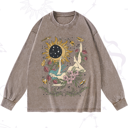 Purplehecate My Girl Your Day Will Come Washed Long Sleeve Shirt