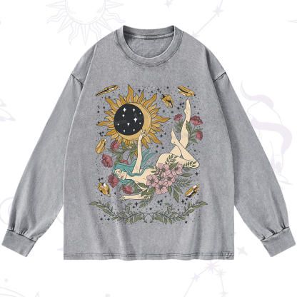 Purplehecate My Girl Your Day Will Come Washed Long Sleeve Shirt