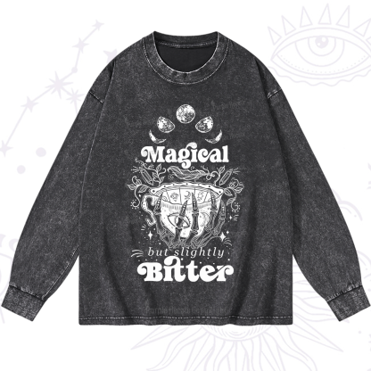 Purplehecate Magical But Slightly Bitter Washed Long Sleeve Shirt