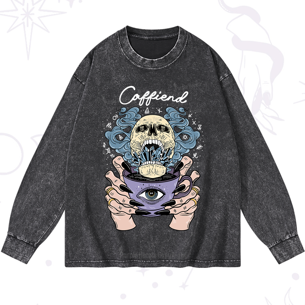 Purplehecate Caffiend Washed Long Sleeve Shirt