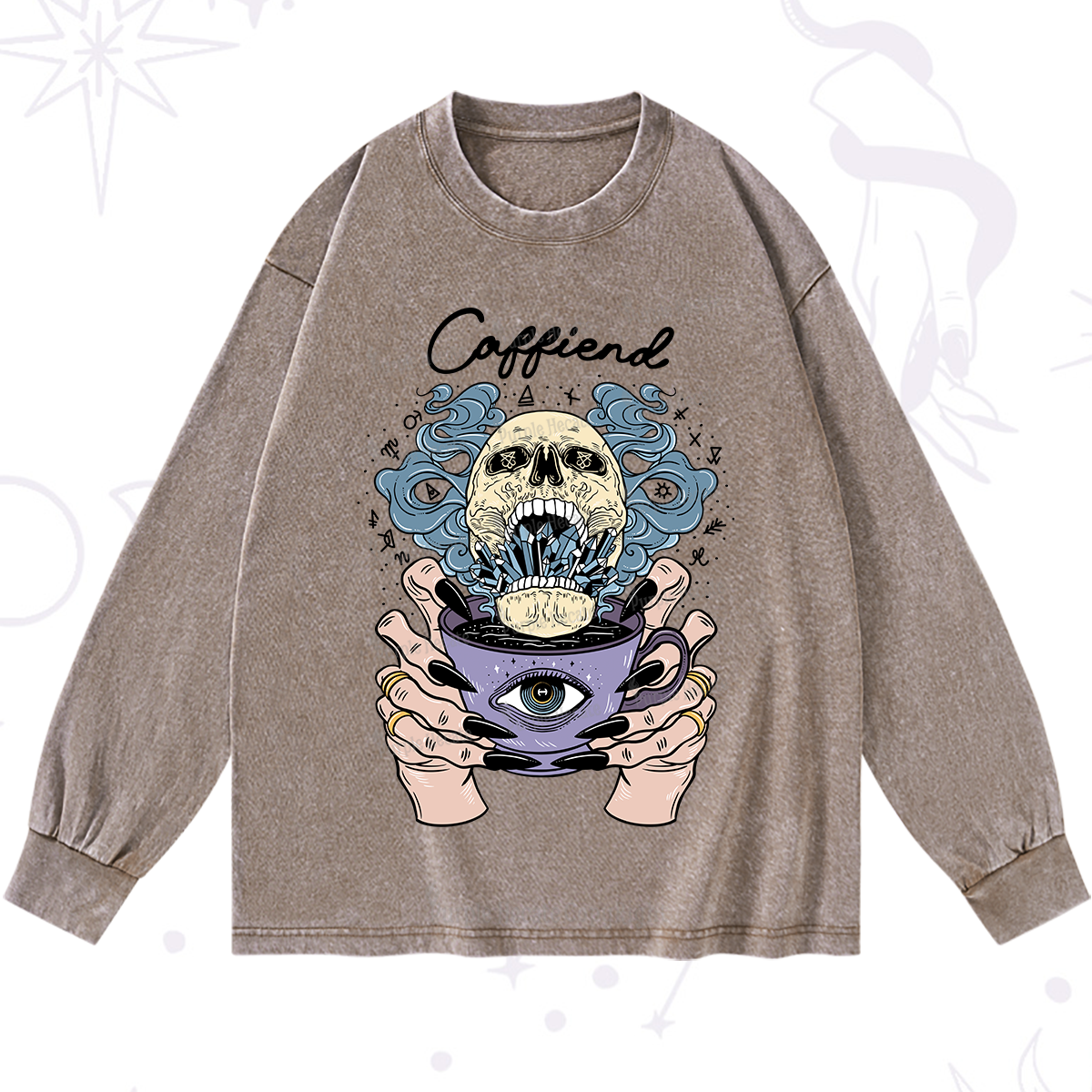 Purplehecate Caffiend Washed Long Sleeve Shirt