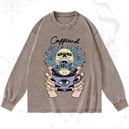 Purplehecate Caffiend Washed Long Sleeve Shirt