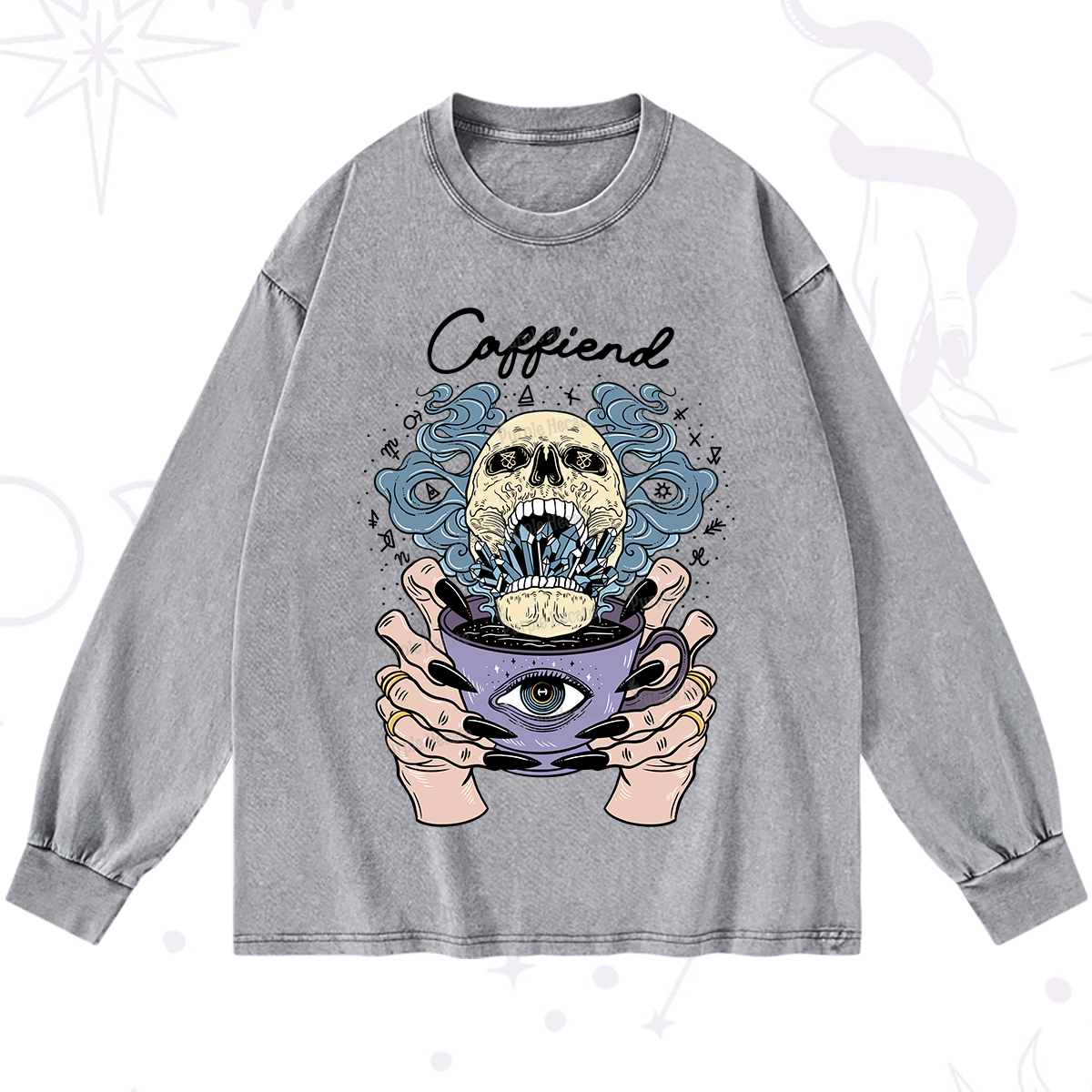 Purplehecate Caffiend Washed Long Sleeve Shirt