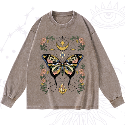 Purplehecate I Am Opening Washed Long Sleeve Shirt