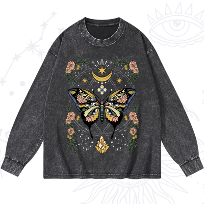 Purplehecate I Am Opening Washed Long Sleeve Shirt