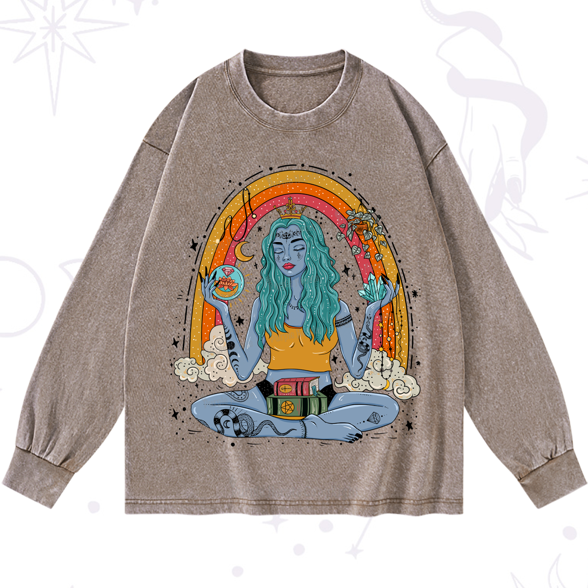 Purplehecate I'm The Queen Of All My Dreams Washed Long Sleeve Shirt