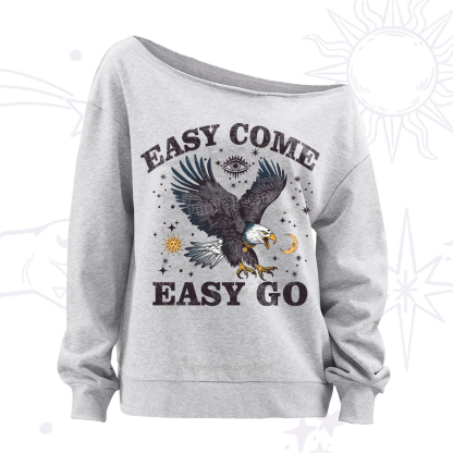 Purplehecate Easy Come Easy Go Off The Shoulder Sweatshirt