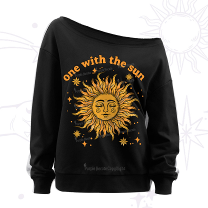 Purplehecate One With The Sun Off The Shoulder Sweatshirt