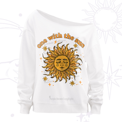 Purplehecate One With The Sun Off The Shoulder Sweatshirt