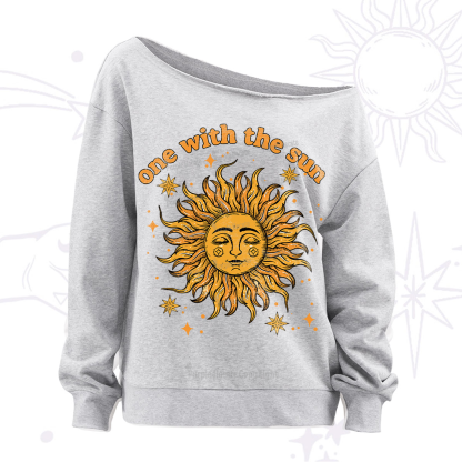 Purplehecate One With The Sun Off The Shoulder Sweatshirt