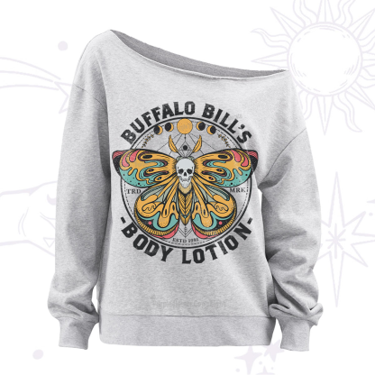 Purplehecate Mystic Butterfly Off The Shoulder Sweatshirt