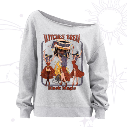 Purplehecate Witches' Brew Off The Shoulder Sweatshirt