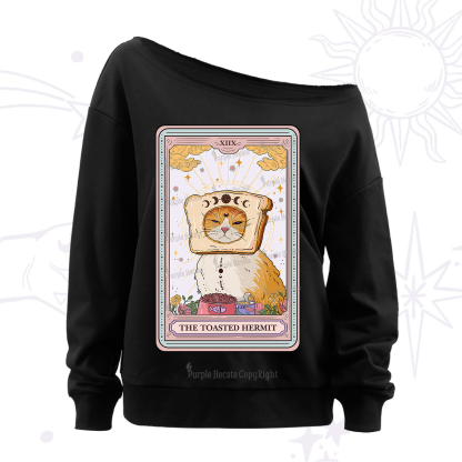 Purplehecate The Toasted Hermit Tarot Off The Shoulder Sweatshirt