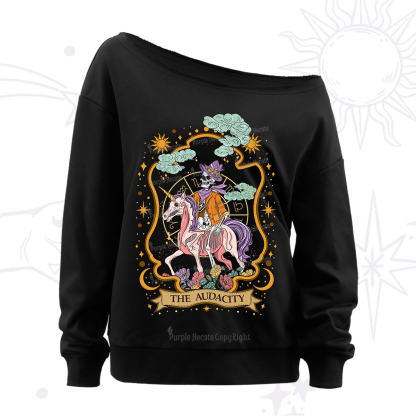 Purplehecate The Audacity Skeleton Off The Shoulder Sweatshirt