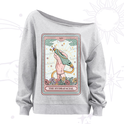 Purplehecate The Hydrafacial Tarot Off The Shoulder Sweatshirt