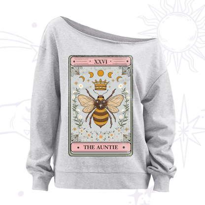 Purplehecate The Auntie Tarot Off The Shoulder Sweatshirt