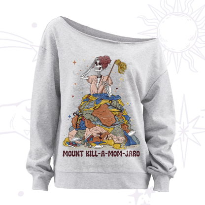 Purplehecate Mount Mom's Chaos Off The Shoulder Sweatshirt