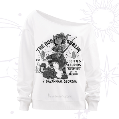 Purplehecate The Odd Goblin Off The Shoulder Sweatshirt