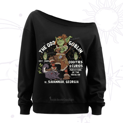 Purplehecate The Odd Goblin Off The Shoulder Sweatshirt