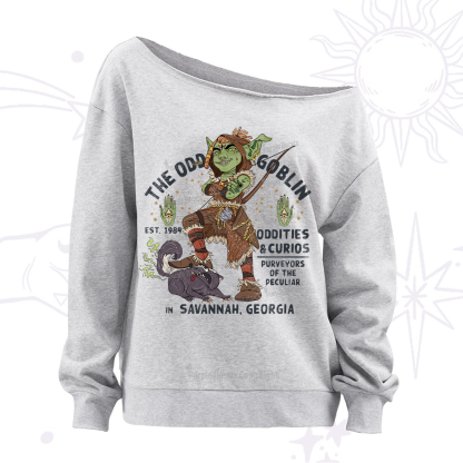 Purplehecate The Odd Goblin Off The Shoulder Sweatshirt