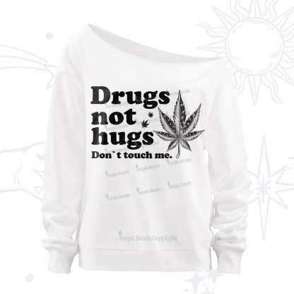 Purplehecate Don't Touch Me Off The Shoulder Sweatshirt